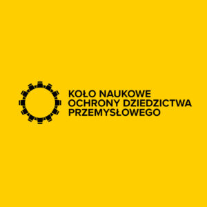 Projekt konkursowy na logo Koła Naukowego Ochrony Dziedzictwa Przemysłowego przy Wydziale Architektury Politechniki Wrocławskiej. Autor: Mateusz Piwowarski